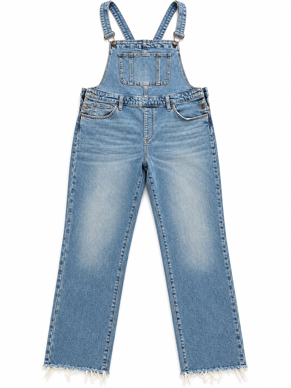 Universal Thread Women's Blue Denim Overall Jumpsuit Size 14 Regular Pockets